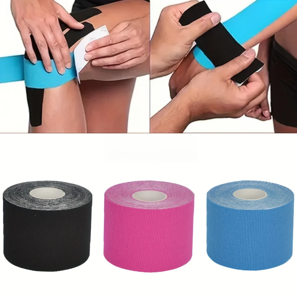 Waterproof Kinesiology Tape - Elastic Sports Tape for Muscle Support & Pain Relief