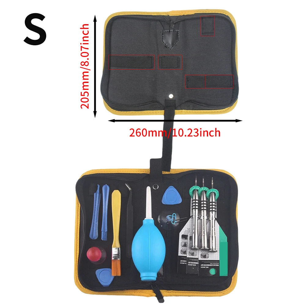 Bolsa de herramientas pequeña multifuncional de lona para electricista, Kit de reparación electrónica de agua, multímetro engrosado, bolsa de