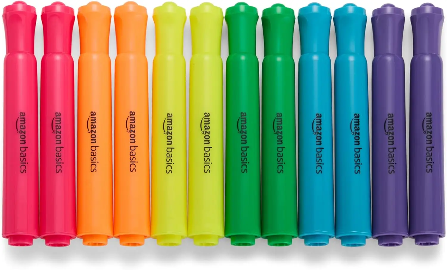 

Basics Tank Style Highlighters, Chisel Tip, Bible Highlighter, Office and School Supplies, 12 Pack, Assorted Colors
