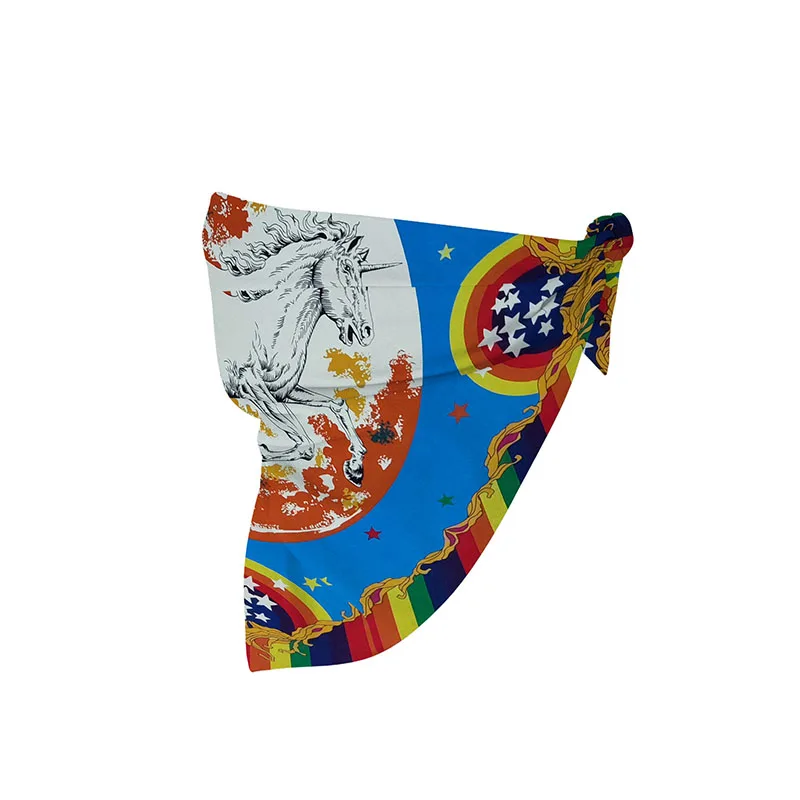 Vintage Horse Eagle Pinwheel Print Headwraps Hip Hop Cotton Women Four Seasons Scarve Hijab Square Scarf Men Bandana Headband