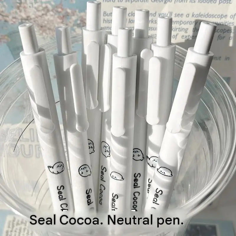 4pcs Thin Clever Star Pressing Pen Super Smooth Soft Grip High Value Student Brush Question Pen