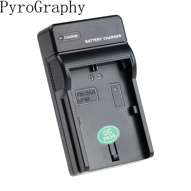 PyroGraphy Canon LP-E6 Battery DC Charger with micro USB 5V Input LED Indicator Light Charging Cable 8.4V Output Pocket Portable