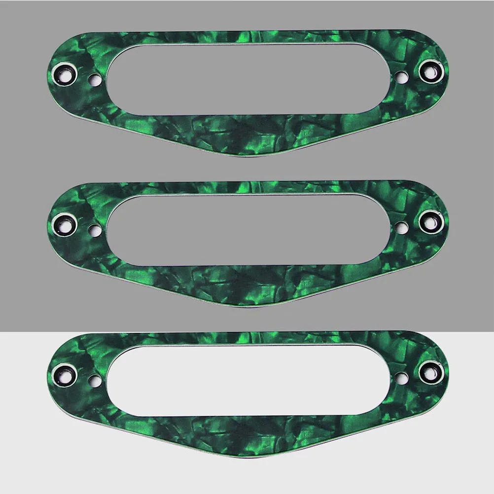 

3Pcs Gb405f Pickup Frame Mounting Ring Single Coil Humbucker Tl Style Guitars Fine Workmanship DIY Luthiers Green