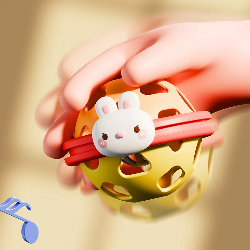 ลูกบอลซิลิโคนนุ่มสำหรับเด็ก เสียงกรอบกรอบดึงดูดทารก วัสดุที่ปลอดภัยสำหรับการเคี้ยว ของขวัญวันเกิดสำหรับพ่อแม่และลูก