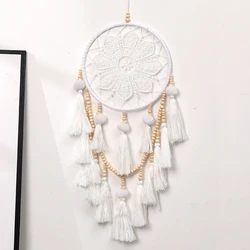 Nordic Tassel Handmade Wind Chimes Dream Catcher Bedroom Living Room Hanging Ornaments Wall Decor Festival Gifts Home Accessory
