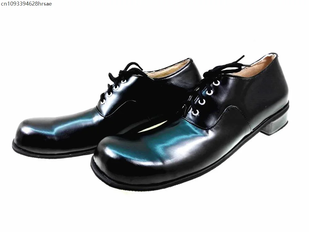 Chaussures Joker noires pour hommes, 34cm, chaussures de Clown, accessoires de Cosplay d'halloween, vêtements de Club amusants, mascarade, spectacle sur scène