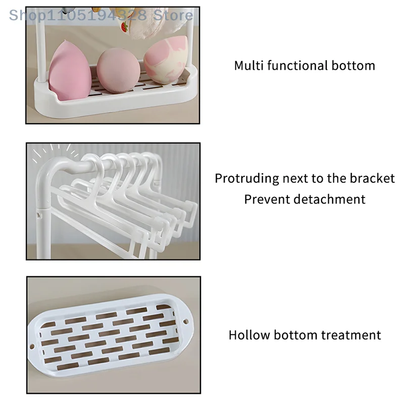 [MP]5개 메이크업 도구 건조대 뷰티 스펀지 화장품 파우더 퍼프 보관 행거 여행용 휴대용 다기능 정리함