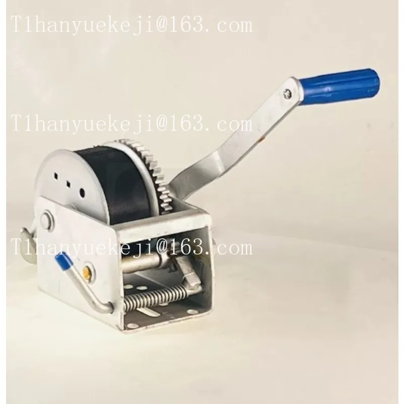 Boat trailer two-speed manual winch hand crank winch webbing 2600KG non-press trailer parts