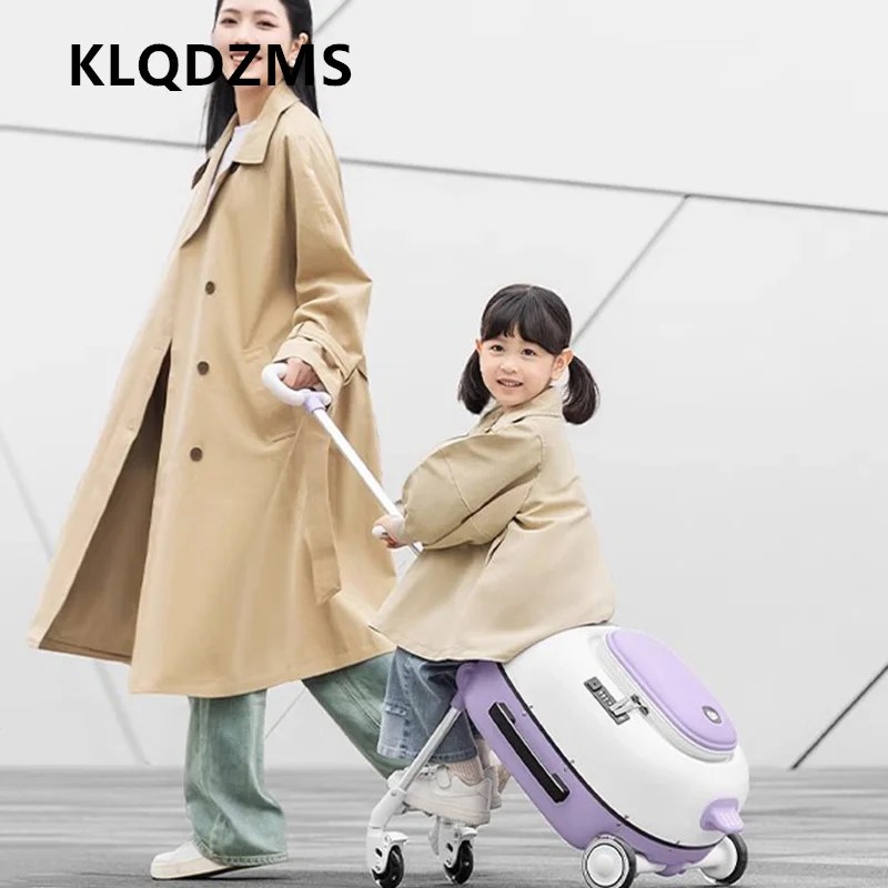

KLQDZMS Детский чемодан, 20-дюймовый посадочный ящик, чехол на колесиках из АБС-пластика + ПК, студенческий ящик с паролем, тип тележки, дорожная сумка, чемодан