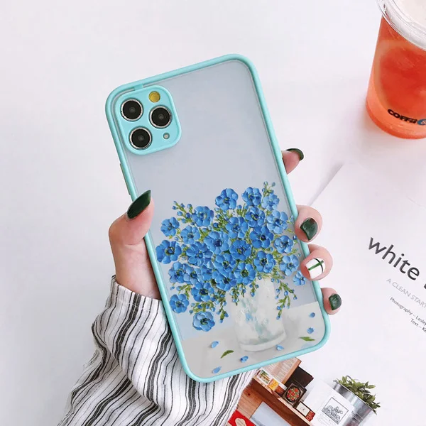 Retro Ölgemälde Blumen Handyhülle für iPhone 17 Pro Max 11 12 Pro Max 16 15 Pro Max Plus 13 12 Mini X XR XS 14 Plus Hüllen – Detail 6