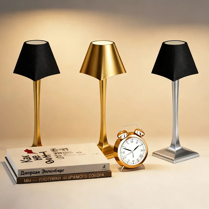 

2026 сенсорный домашний романтический ресторан, перезаряжаемый ресторан, настольное украшение, беспроводная зарядная база, настольная лампа