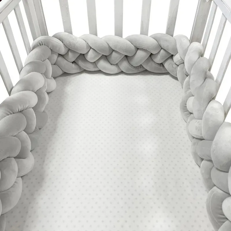 insular 2m 3m 4-strängige Geflochtene Bettumfang Baby Stoßstange Krippe Schutz Mobile Krippe Matratze Abdeckung Baby zimmer Dekoration Baby Krippe Bu 6