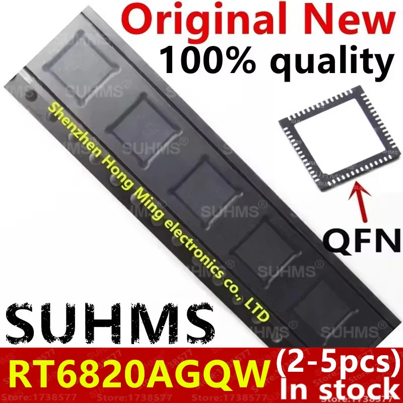 (2-5 piezas) 100% nuevo conjunto de chips RT6820A RT6820AGQW QFN-56