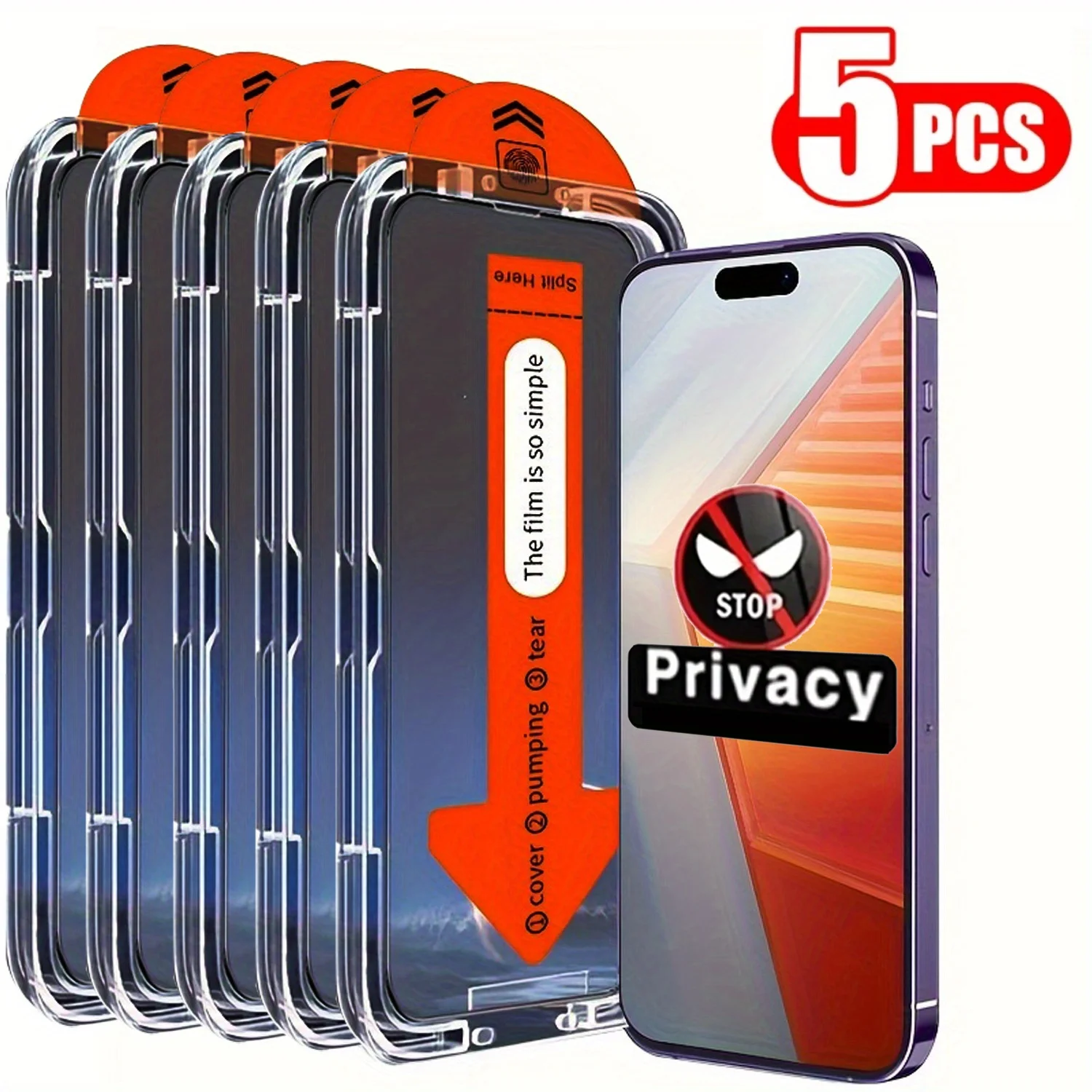 Oppo A78 - Protector de Pantalla Anti-Espía Fácil de