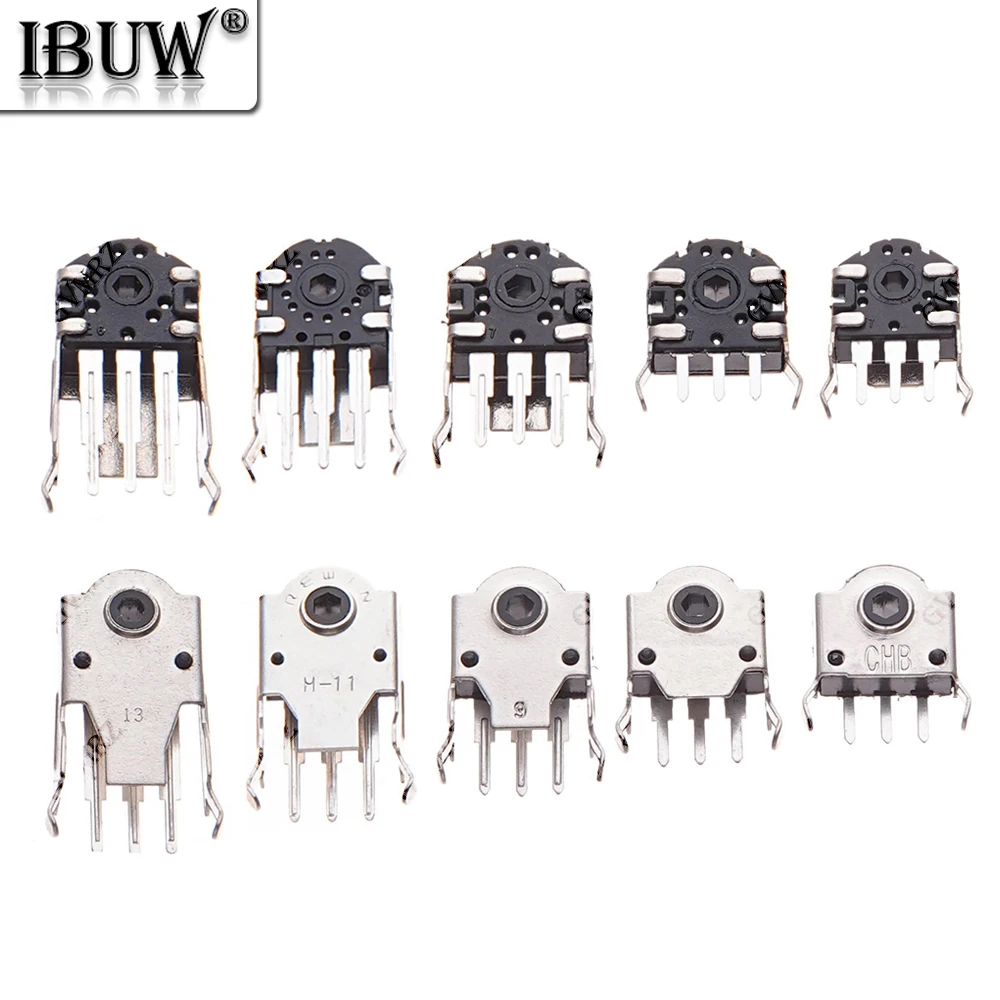 10PCS 5MM 7MM 9MM Mouse Encoder 11MM 13MM Rolling Switch Roller Encoder 5H 7H Mouse Navigation Mouse Connector 9H 11H 13H