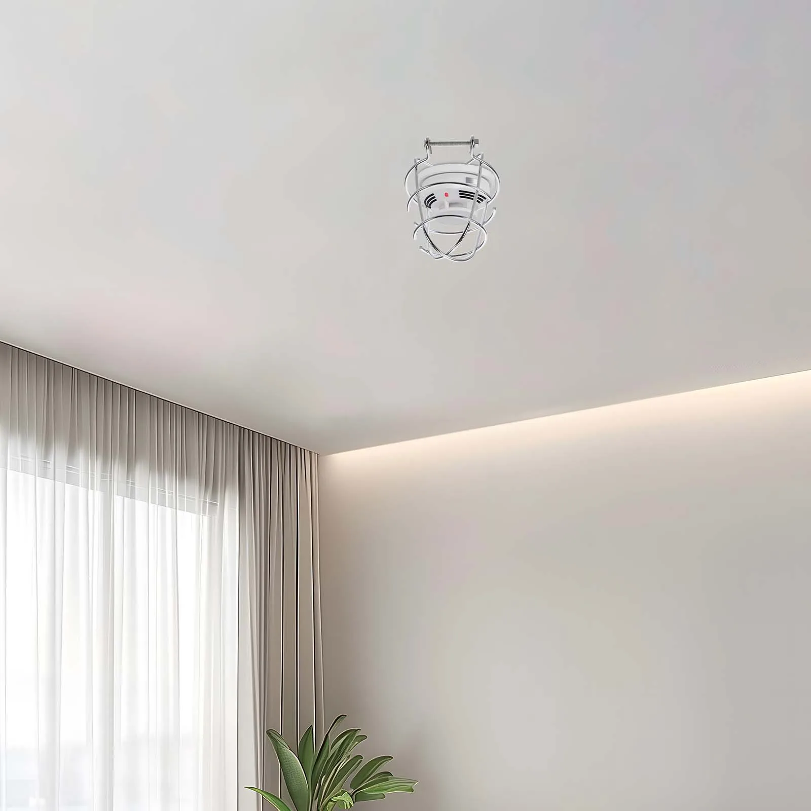 

Fire Sprinkler Head Cover Metal Sprinkler Guard For Ceiling Residential Commercial Protection Hood Cage Shield