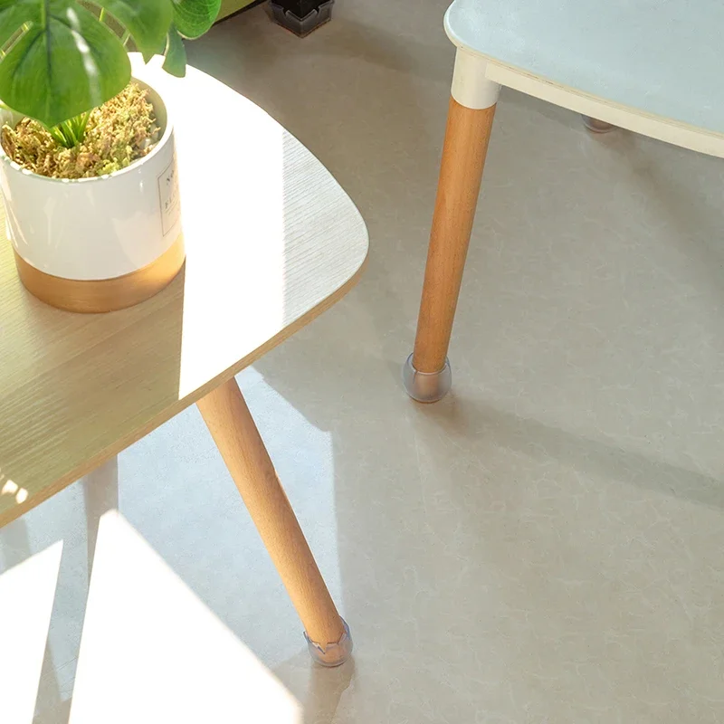 Silicone Non-Slip Tabela Cadeira Leg Caps, Assorted Fundo Redondo, Protetor De Piso Retangular, Pés Móveis Cobre