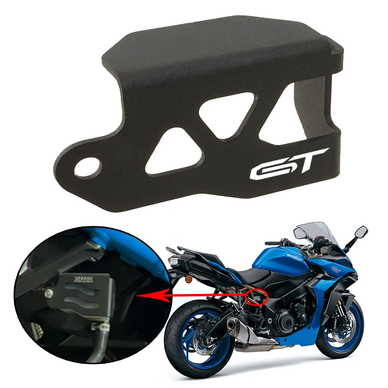 Cubierta de tanque de almacenamiento de líquido de frenos trasero de motocicleta, cubierta protectora para SUZUKI GSXSGT GSX-S1000GT GSXS-GT GSX-SGT GSX-S1000 GT GSXGT