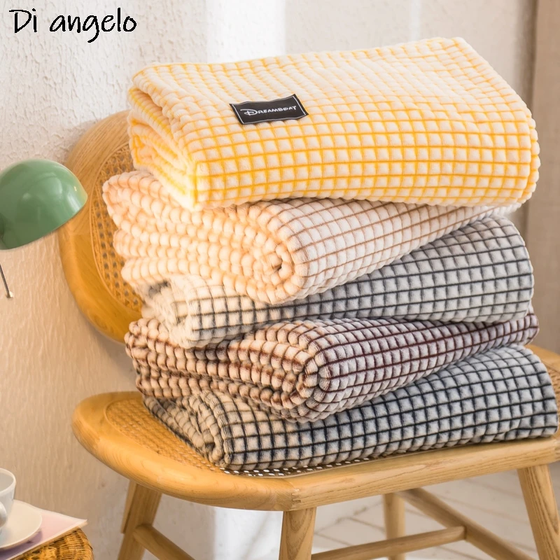 Soft Waffle Sofa Bed Towel Blanket Travel Office Single Double Air Condition Thin Bedding Coverlet Blankets Free Shipping #/