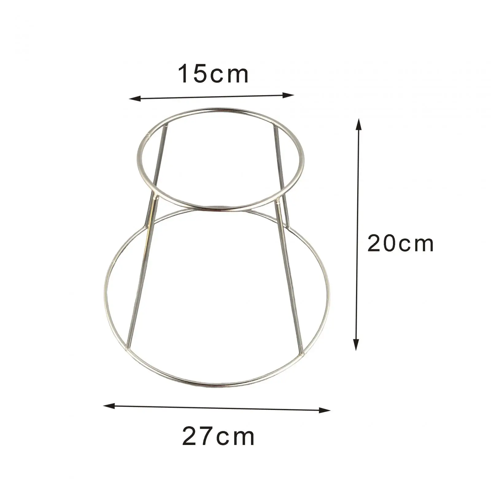 Tray for Snack Plate Holder Round Stainless Steel Plate Holder Fine Workmanship