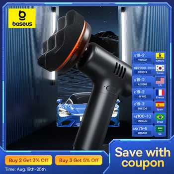 Baseus-자동차 폴리싱 머신, 무선 미니 전기 폴리셔, 차량 속도 조절 가능, 가정용 폴리시 왁싱