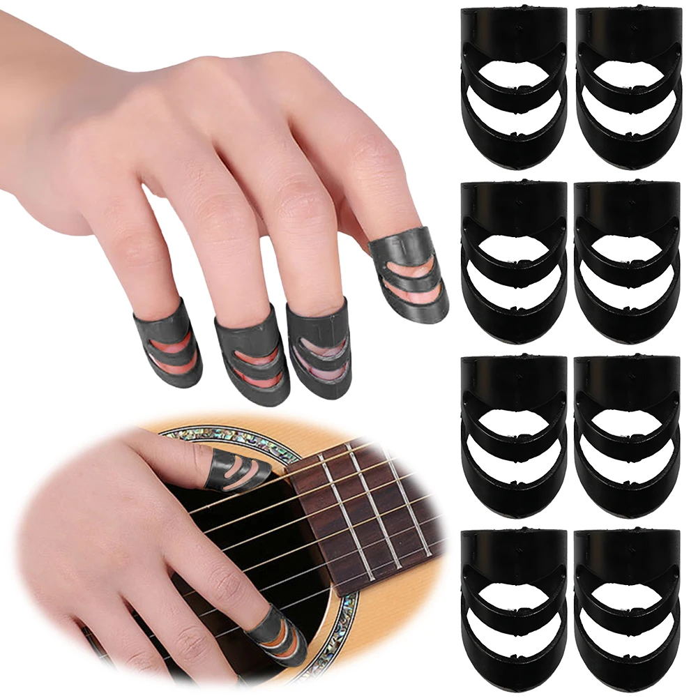 8Pcs Alaska Guitar Picks S M L XL Alaska Picks Plectrums Guitar Finger Covers for Acoustic Electric Guitar Bass