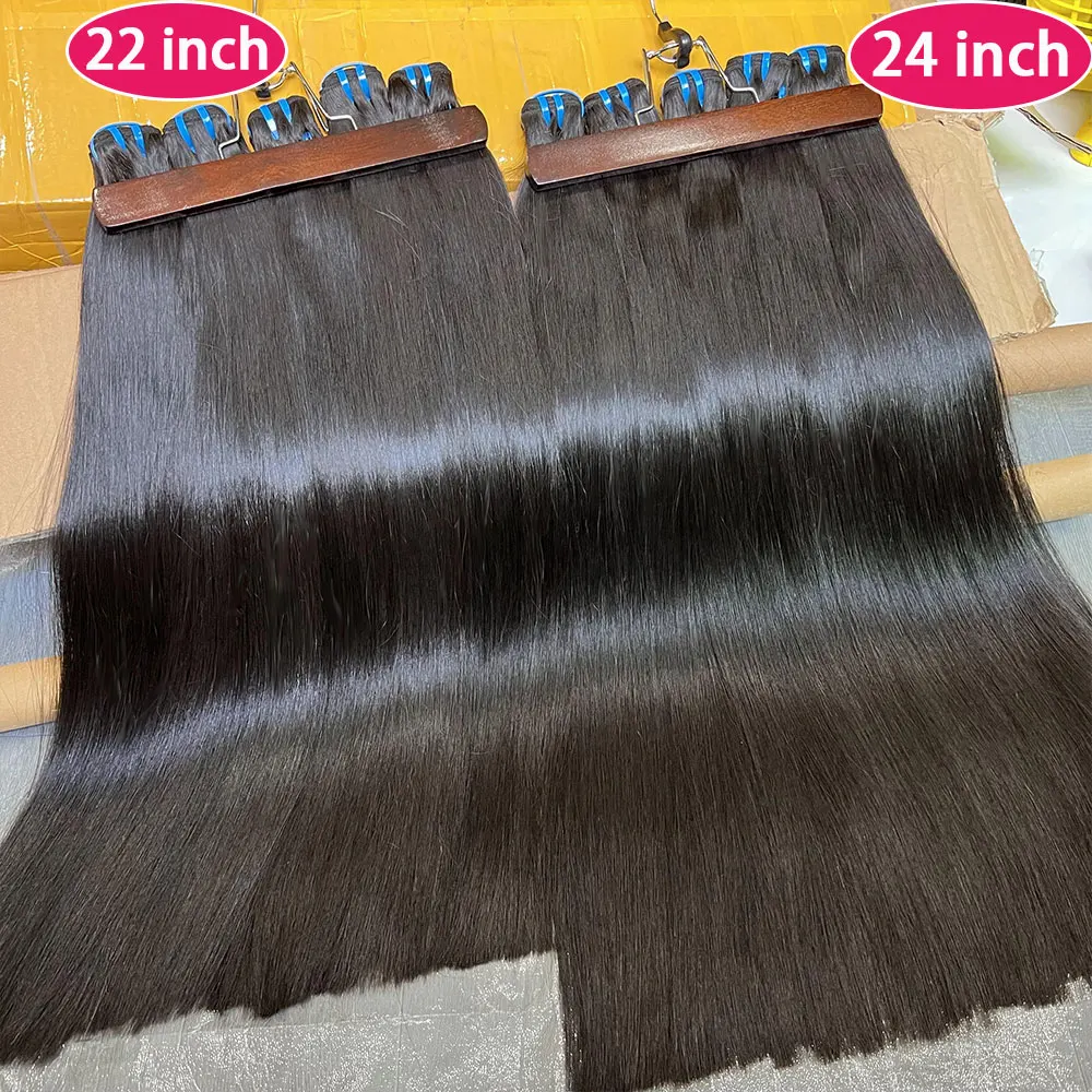 18A Double Drawn Straight 100% Human Hair Bundles Thick Sew In 10-30 inches Black 3 Bundle Deals Raw Hair Weave Extensions