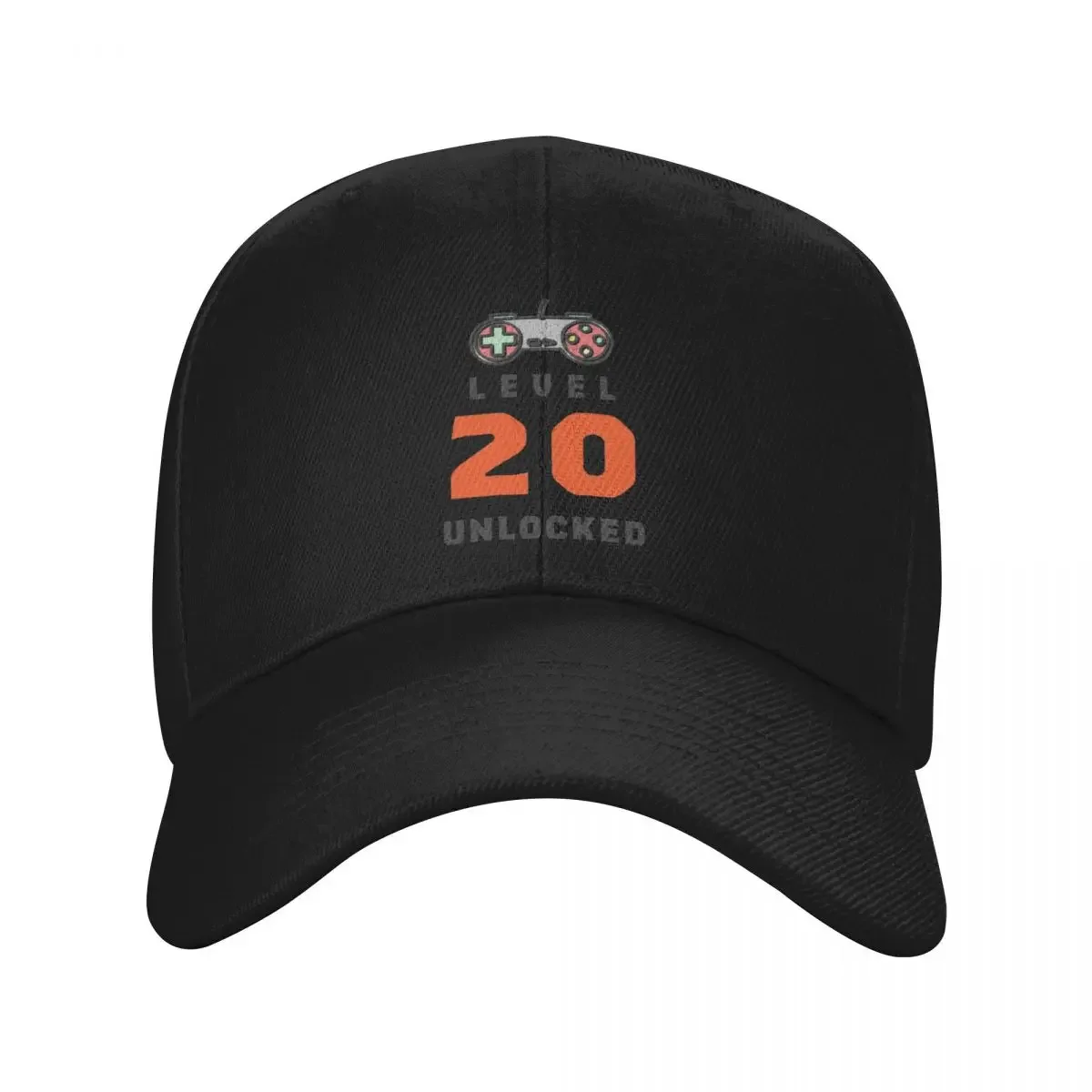 Level 20 Unlocked Retro, Funny Video Gamer 20th Birthday Gift, 20 Years Old Vintage Baseball Cap Male hat Women Men's