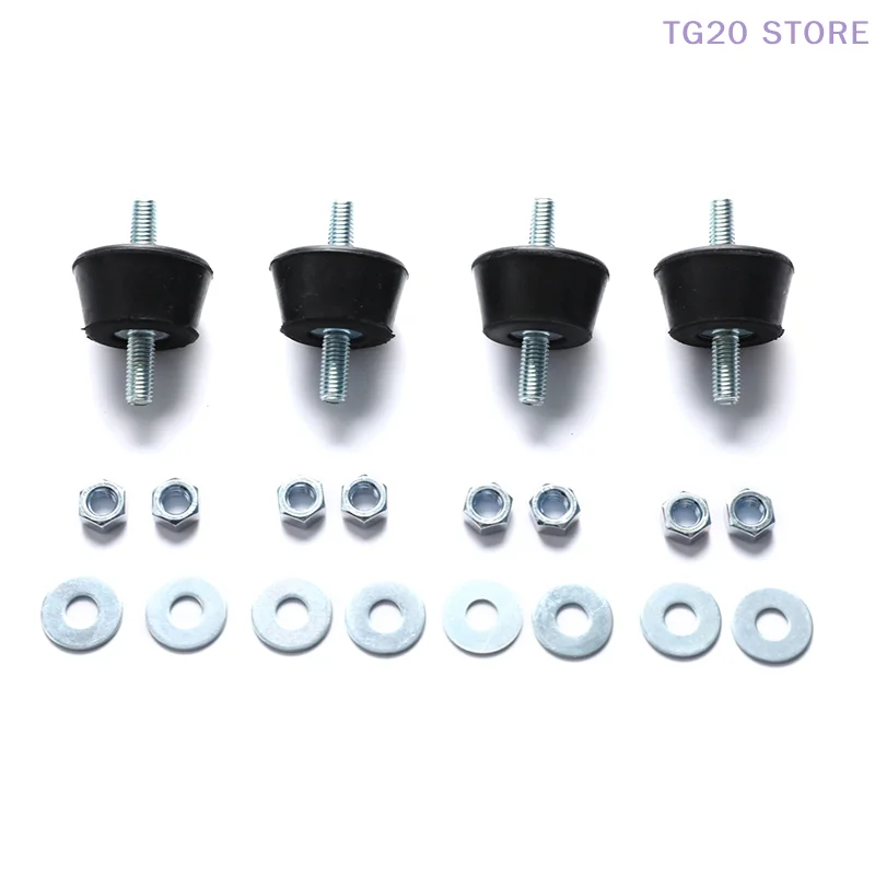 4pcs Anti Vibration Rubber Mount Damper Shock Pad Cushion For Air Conditioning