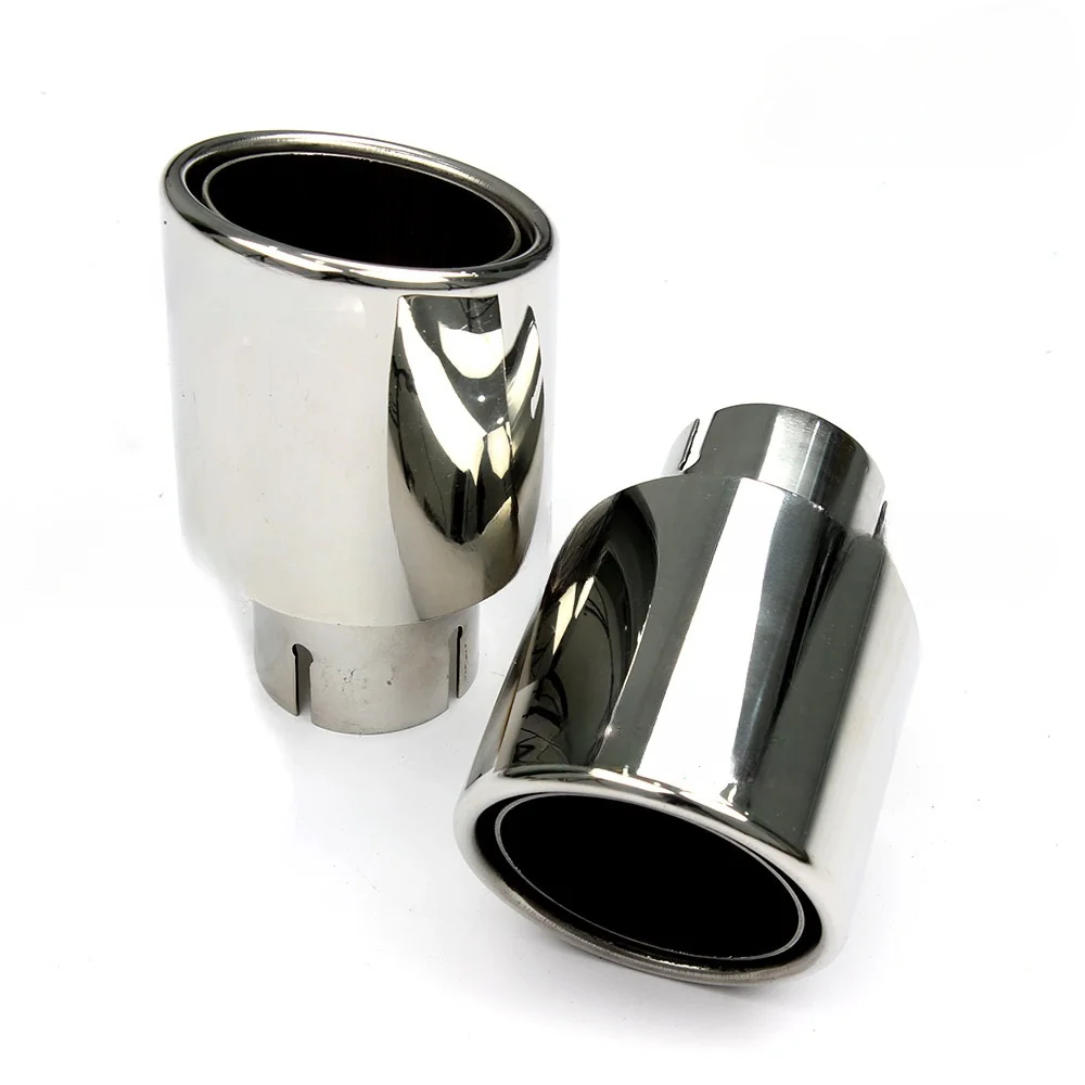 Modified Exhaust Pipe Car Decorative Tail Throat Muffler Universal Thickened Single Outlet Stainless Steel Tail Throat Tail Pipe