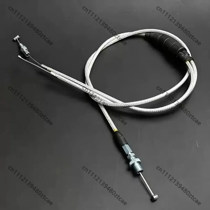 Universal ATV Dirt Bike Modified Visible Twist Throttle Grip, Dual Throttle Cable Replacement Modification Accessories