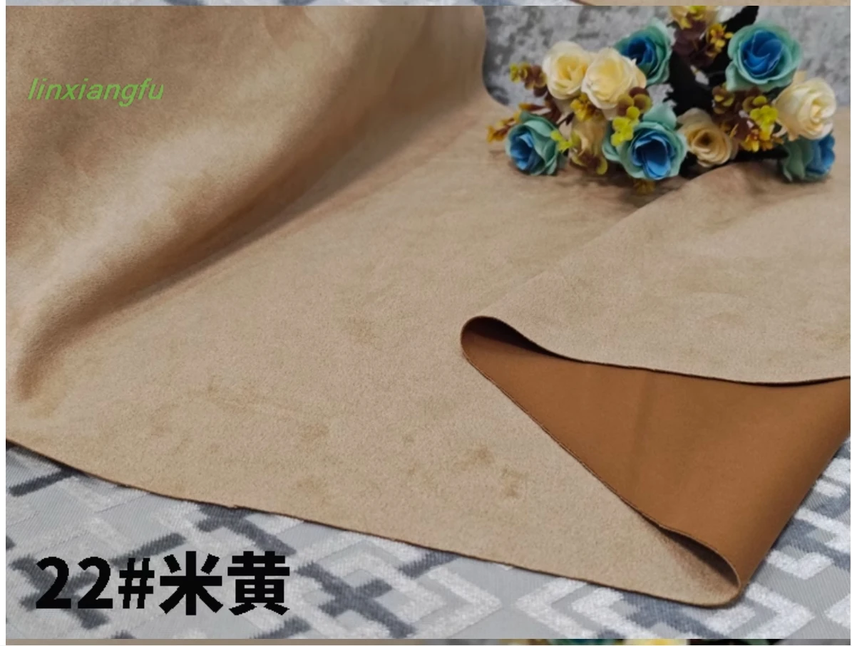 creamy-white leather velvet fabric, high-grade lint elastic fabric, background cloth sofa cover fabric.