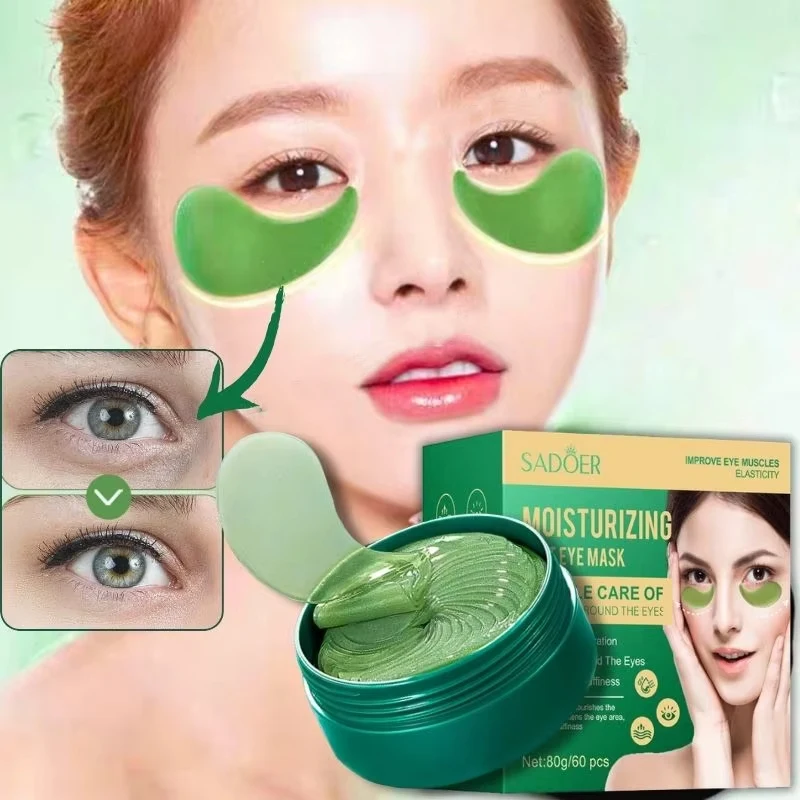 

60pcs Collagen Eye Mask Wrinkle Remove Eyes Patches Firming LiftingFade Fine Lines Hyaluronic Acid Moisturizing smooth Eye Care