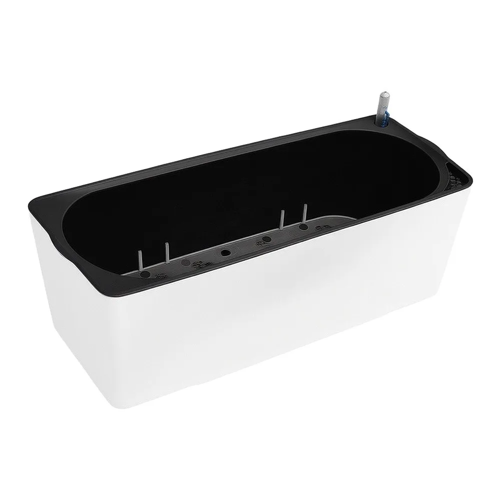 Rectangle Self Watering Flower Pots Indoor Home Garden Modern Decorative Pot For Plants Flowers With Water Level Indicator