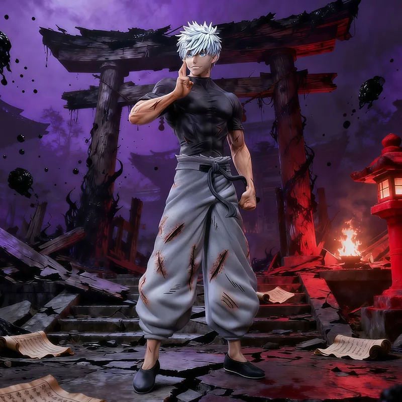 

23.5cm Jujutsu Kaisen Model Gojo Satoru Action Figure with Three Heads Anime Figurine Gojo Satoru Figuras GK Statue Toys Gift