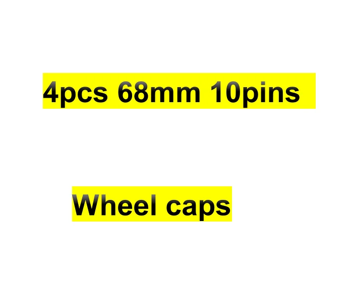 4X 68MM Car Wheel Center Cover Accessories Hub Caps