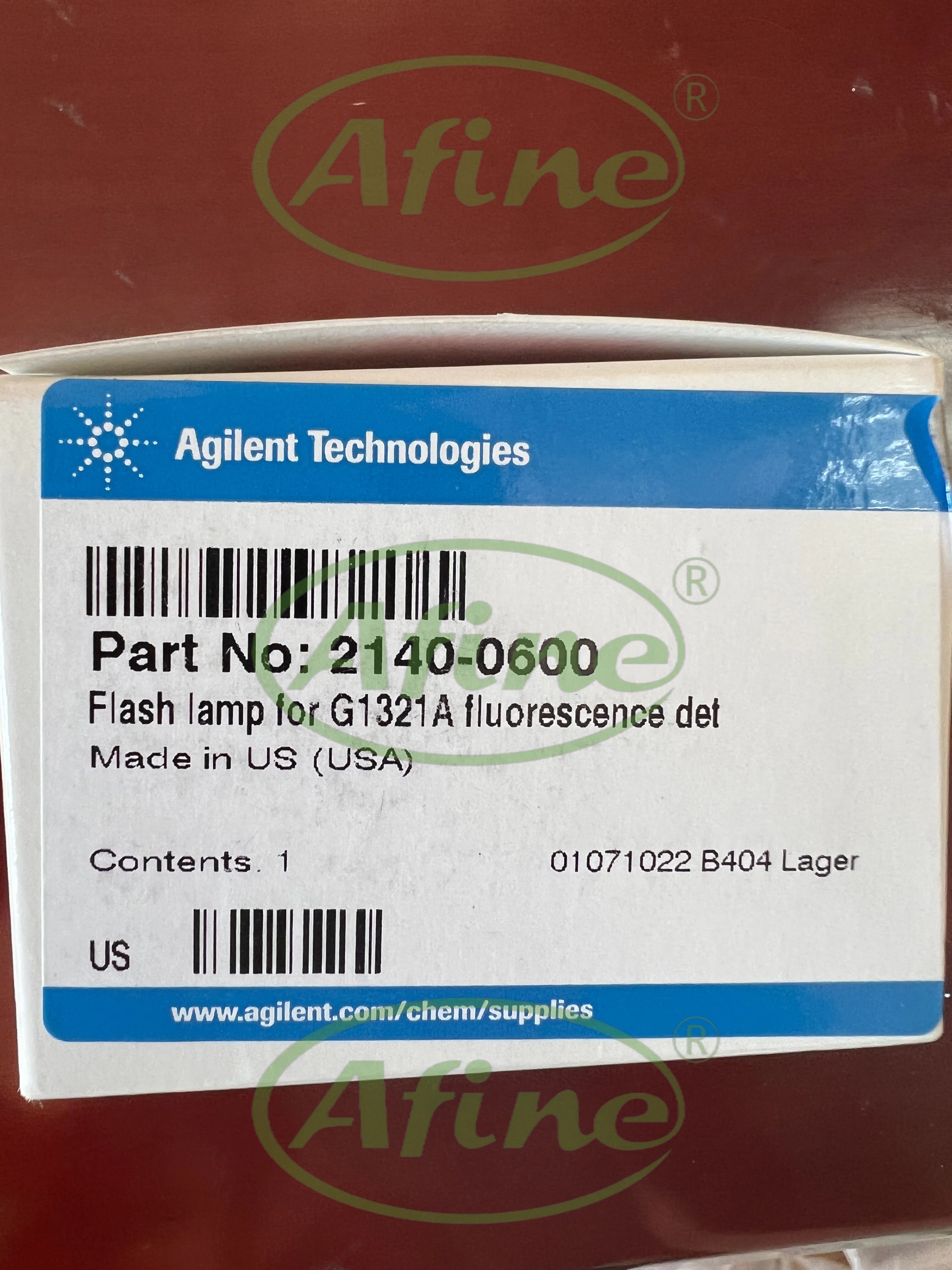 AFINE Agilent Fluorescence Detector for 2140-0600 Xenon FLD flash lamp