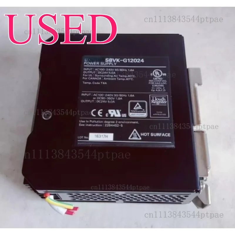 A switching power supply: s8vk-g12024, ac100-240v input, output dc24v~5.0a. (real picture taken)