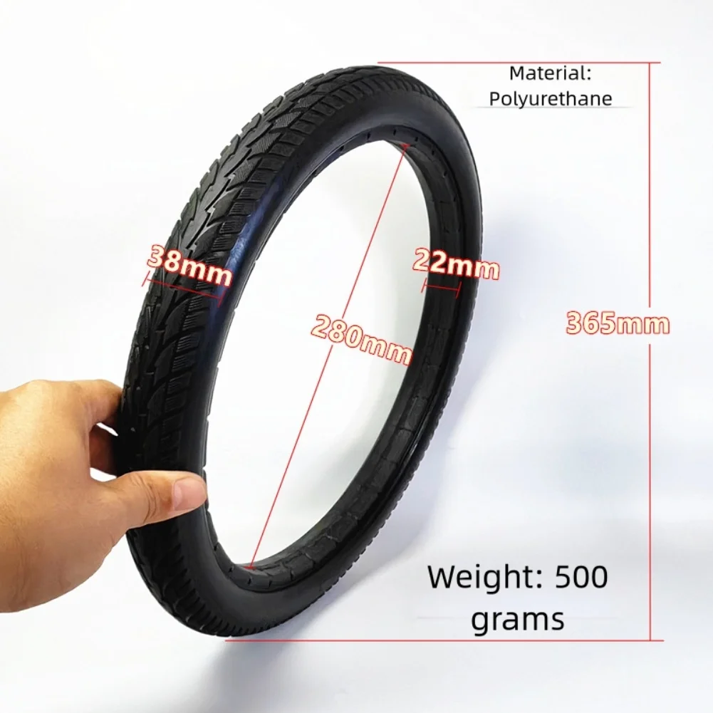 Ergonomic Design Bicycle Tire Wheelchair Tire 16-inch Solid Tire Environmentally Conscious Choice High-density Structure