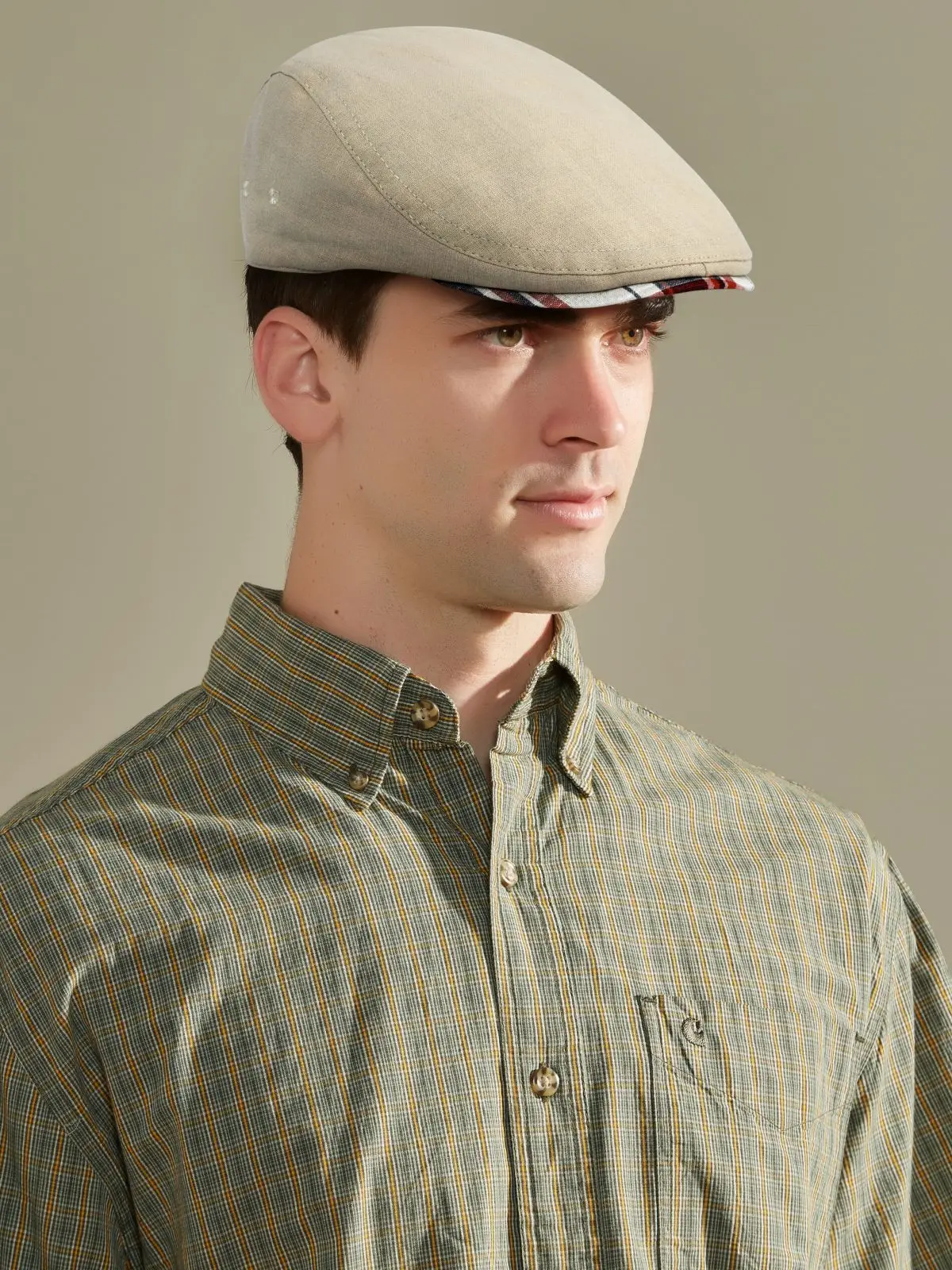 Jangoul Męska Płaska Czapka Miękkie Lniane Czapki Vintage Casual Retro Newsboy Hat Beret dla Mężczyzn Jazdy Ivy Hats Summer Autumn — zdjęcie 2