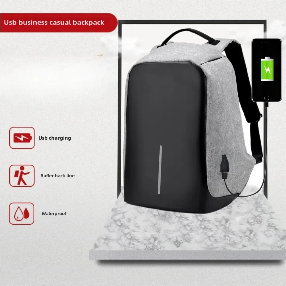 

Backpack men's business travel anti-theft computer bag 15.6 inch schoolbag waterproof usb charging anti-theft backpack