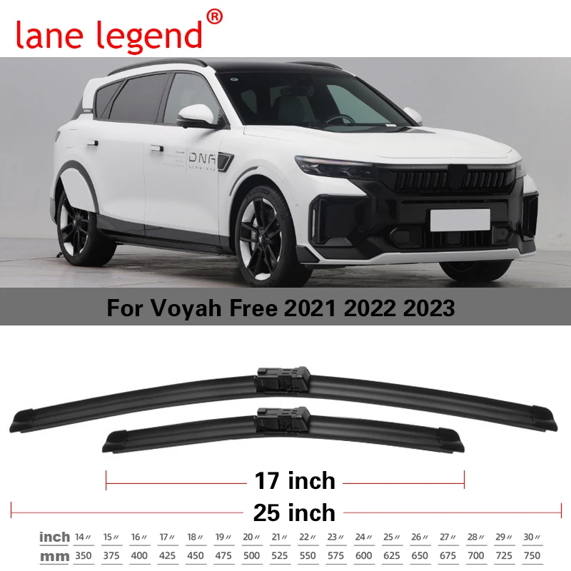 Car Wiper Blades For Voyah Free 88kWh 106kWh 2021 2022 2023 Car Accessories Front Rear Windscreen Wiper Blade Brushes Cutter