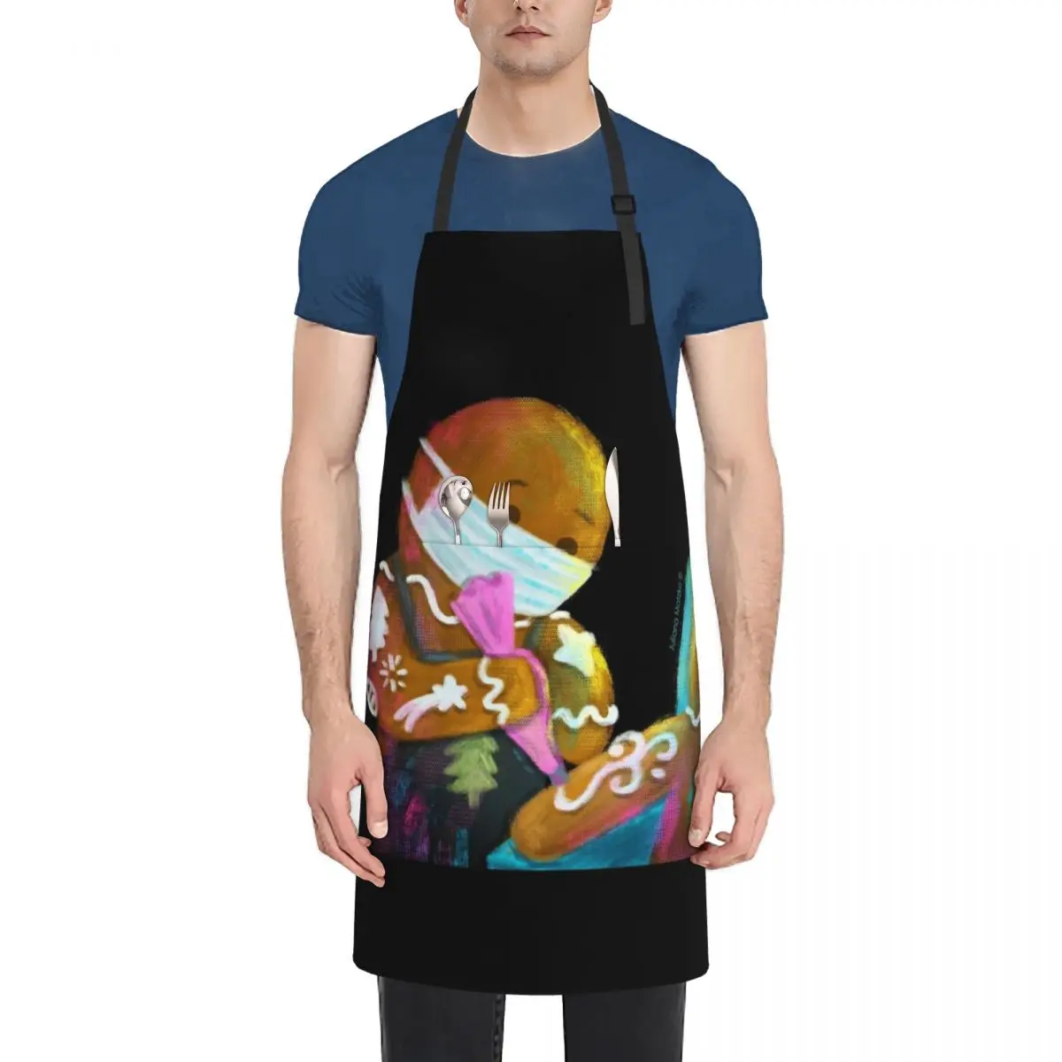 

Gingerbread Tattoer Apron Womens Dresses Household Items Things For The Home Apron