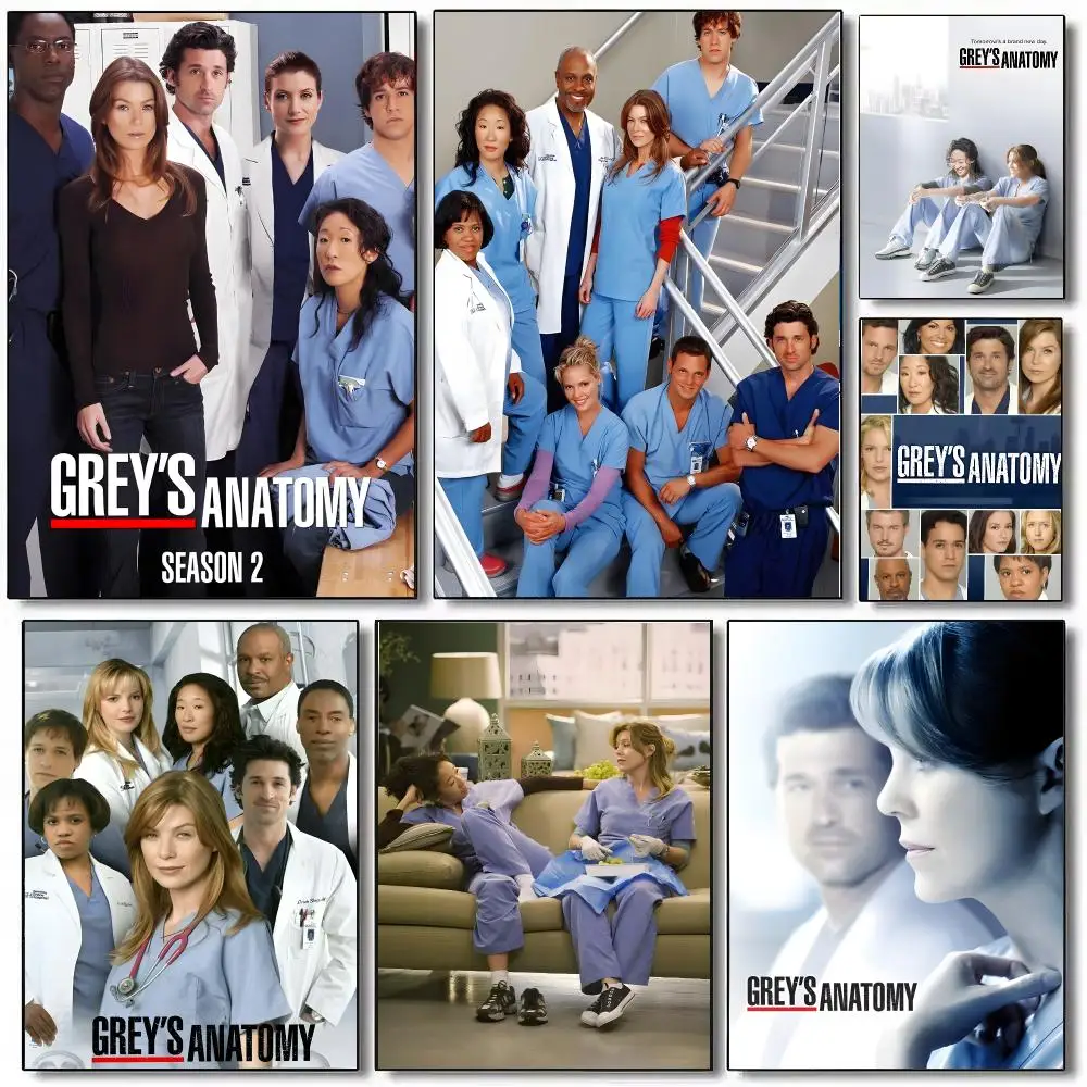 G-Greys Anatomy Poster Wall Art Print Art Suitable For Living Room Bedroom Bar Parlor Home Decoration Gift