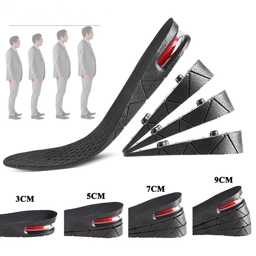 

Height Increase Insole Invisible Heightening Template Air Cushion Shoe Inserts Variable Height Insoles Adjustable Cut Foot Pad