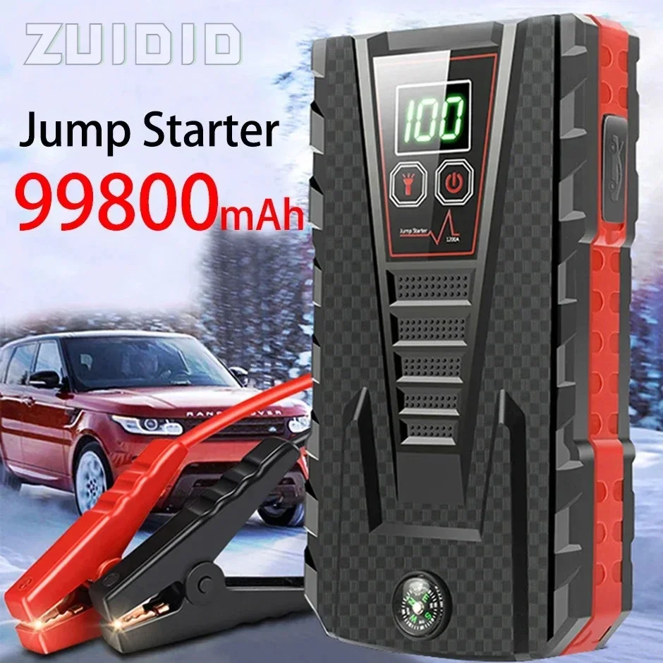 99800mAh Car Jump Starter Power Bank 12V Portable Car Battery Charger Petrol Starting Device Car Electrical Appliances