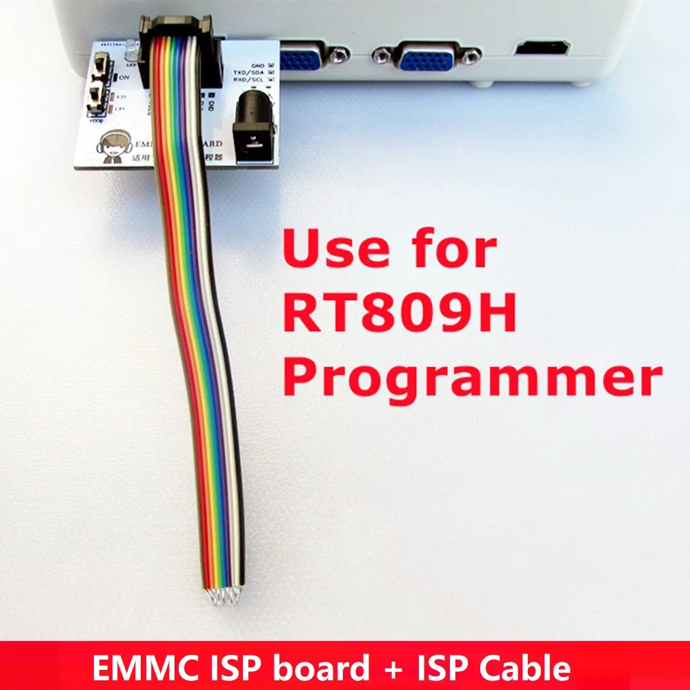 Original RT809H EMMC ISP Board Add ISP Cable Flying Wire Inline Read Write Conversion Board RT Programmer Series Dedicated