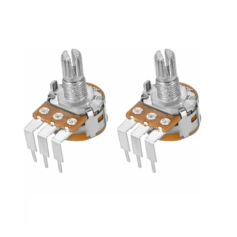 5 Buah WH148 B1K B2K B5K B10K B20K B50K B100K B500K 3Pin 15Mm Amplifier Poros Potensiometer Stereo Ganda 1K 2K 5K 10K 50K 100K 500K