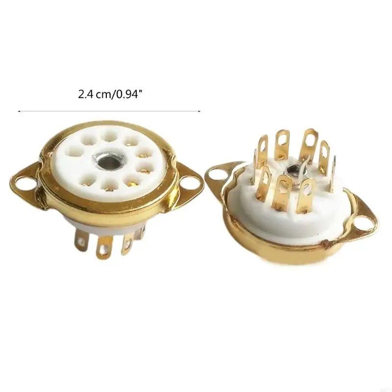 5 SZTUK B9A Ceramiczne 9-pinowe gniazdo PCB do 12AX7,12AT7,12AU7,ECC83,ECC82,E88CC 6922 6p1 6p14 6n1 6N2, GZC9-C-1/GZC9-C-1-G — zdjęcie produktu 6
