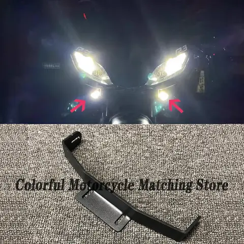 오토바이 브래킷 스포트라이트 브래킷, LED 헤드라이트 안개등 브래킷, 야마하 YZF-R3 2019-2023 에 적합